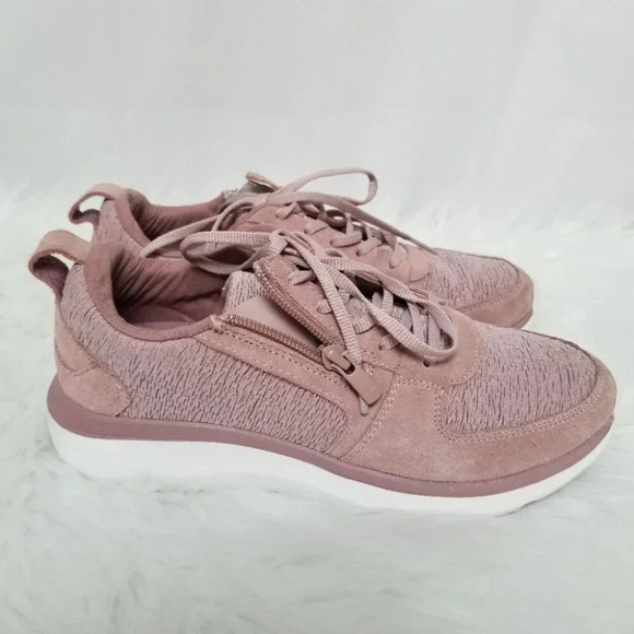 𝅺Vionic Remi Comfort Sneakers Side Zipper Mauve Pink 7.5 - Picture 1 of 10